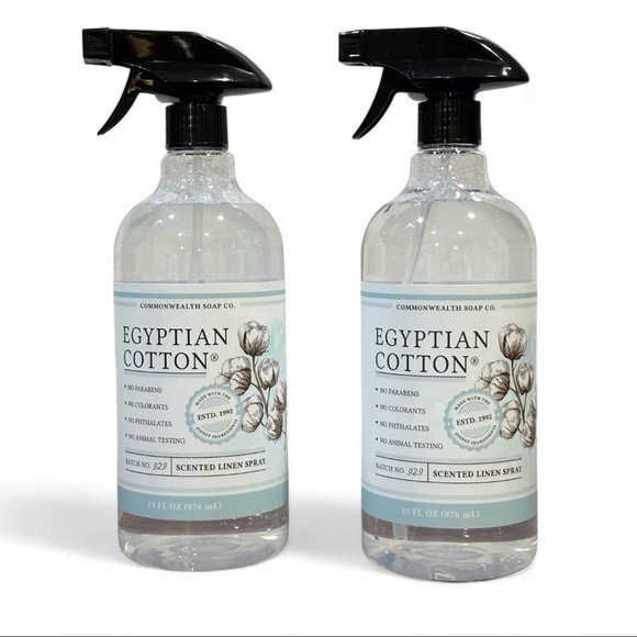 2 Commonwealth Soap & Toiletries CST EGYPTIAN COTTON Linen Spray Jumbo 32oz ea - Picture 5 of 5